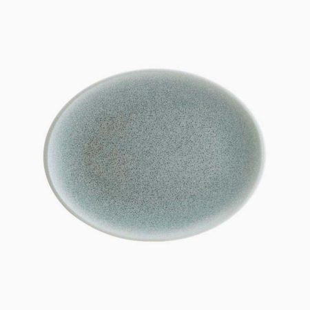 Bonna Luca Ocean Blue Matt Moove Oval Plate