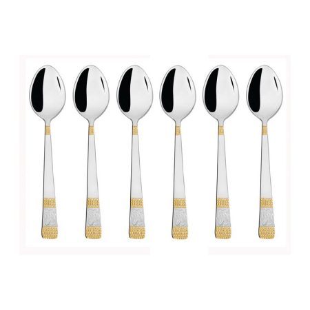 Fns Jessica Tea Spoon 16 - 1, 24 carat Gold, 2mm S6