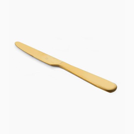 Fns Oro Dinner Knife,Gold Matt S2