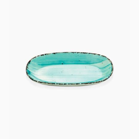 Gural Porcelain Turquoise Rect Platter