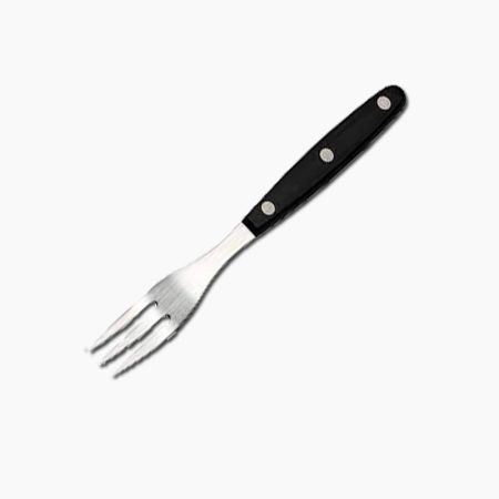 Grunwerg Steak Fork Bakelite Handle Black