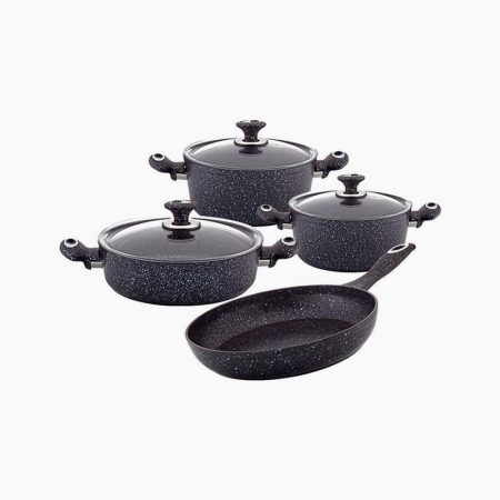 Hascevher Stoneco 7Pc Cookware Set(20-22Pot-26SP-26FP)