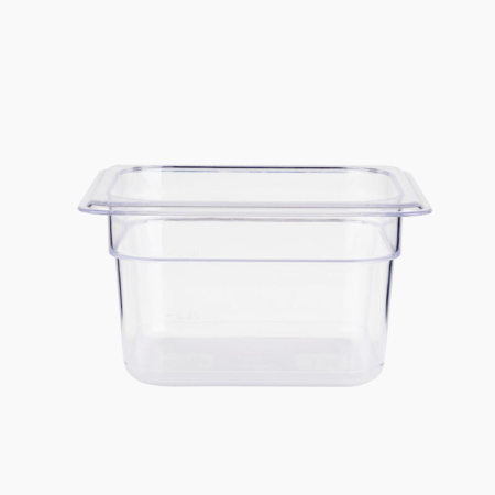 JB Products Clear Polycarbonate 1/6 Insert Food Pan 10 Cm