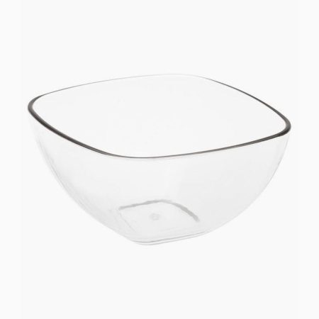 JB Products Clear Square Salad Bowl