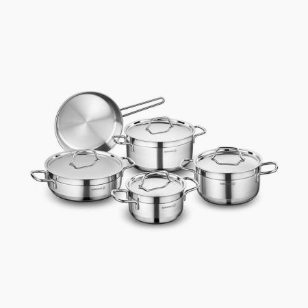 Korkmaz 9Pc S/Steel  Alfa Cookware Set