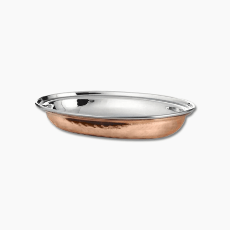 FNS Oval Copper Hammered Curry Dish 500Ml