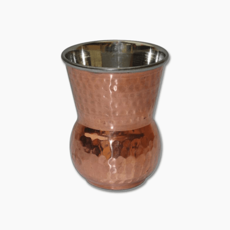 FNS Mughlai Copper Hammered Tumbler 400Ml