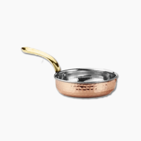 FNS Copper Hammered Heavy Sauce Pan Shallow