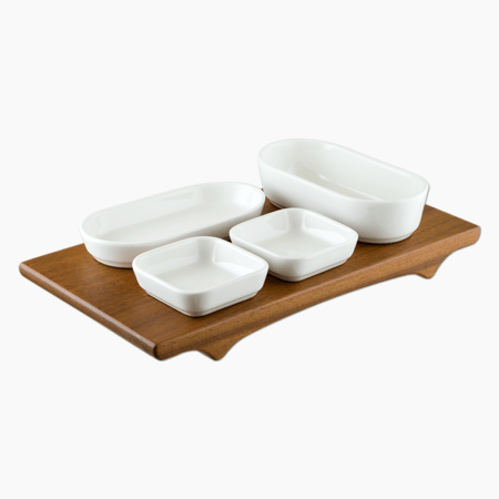 Bonna Wood Mood Square Plate 31 x 25 Cm