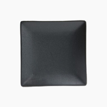 Cameo Onyx Black Square Dessert Plate 19 Cm