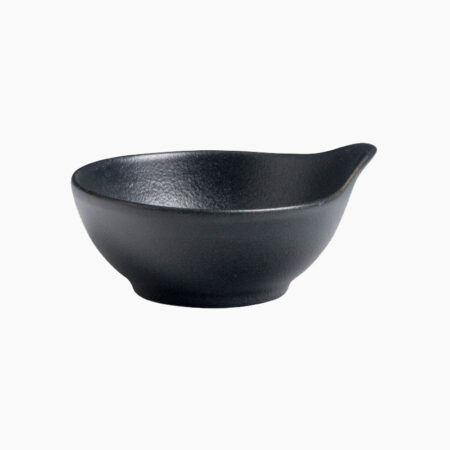 Cameo Onyx Black Sauce Bowl 6Oz -180Ml
