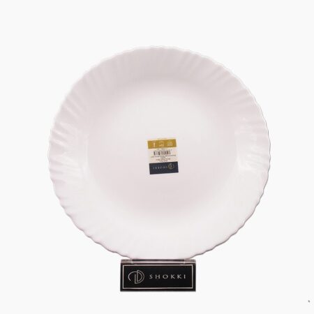 Shokki Shell Plain Dinner Plate 25Cm