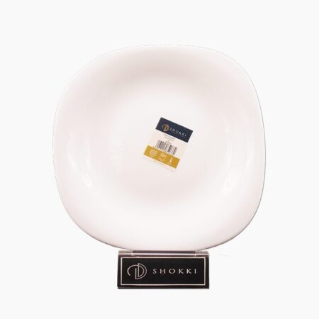 Shokki Square Plain Dessert Plate 8.5 Inch