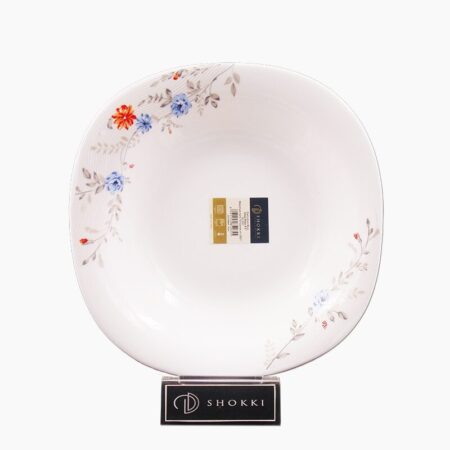 Shokki Carnation Blue Soup Plate 9.5 Inch