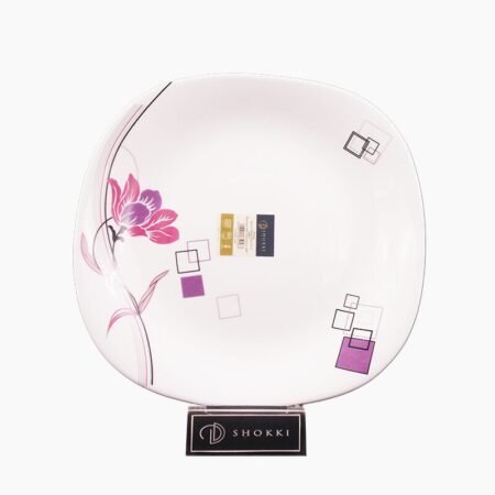 Shokki Dhalia Square Dinner Plate 11.5"
