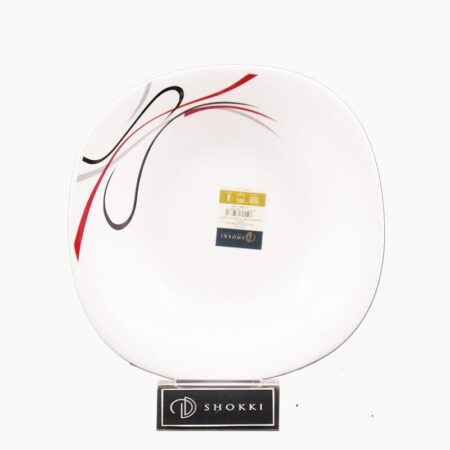 Shokki Etsy Red Square Soup Plate 9.5"