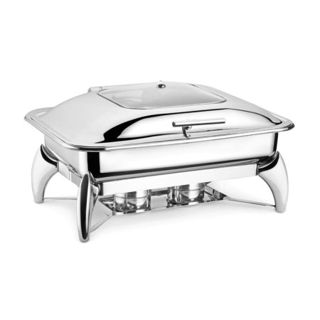 Fns Rectangular Glass Lid With Chic Stand 9 Ltr