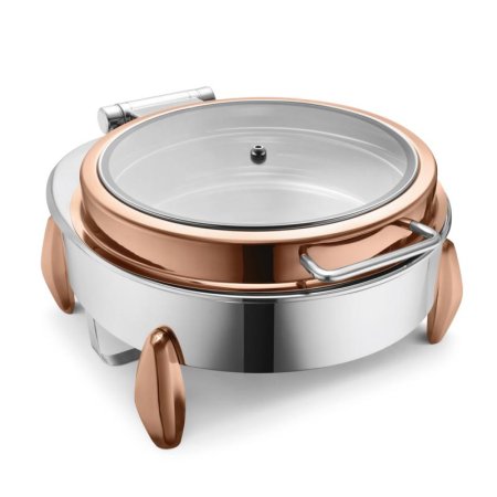 Fns Round Full Glass Lid Mod Stand 6 Ltr Rose Gold