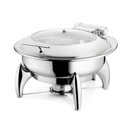 Fns Round Glass Lid With Chic Stand 6 Ltr