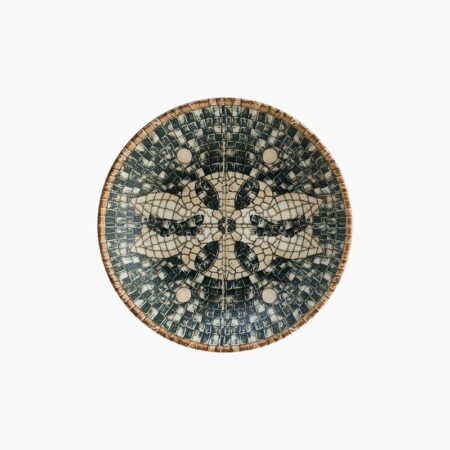 Bonna Mesopotamia Mosaic Black Bloom Deep Plate