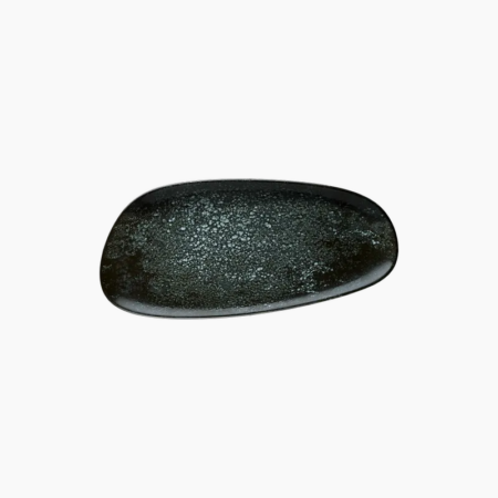 Bonna Cosmos Black Vago Rectangular Plate