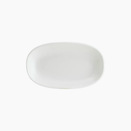 Bonna Iris White Gourmet Oval Plate