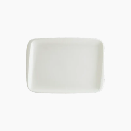 Bonna Iris White Moove Rectangular Plate